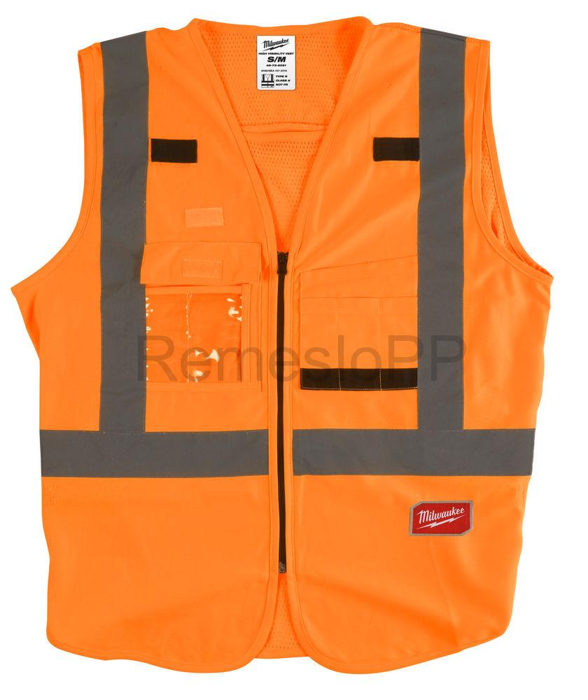 MILWAUKEE výstražná vesta - oranžová vel. L/XL