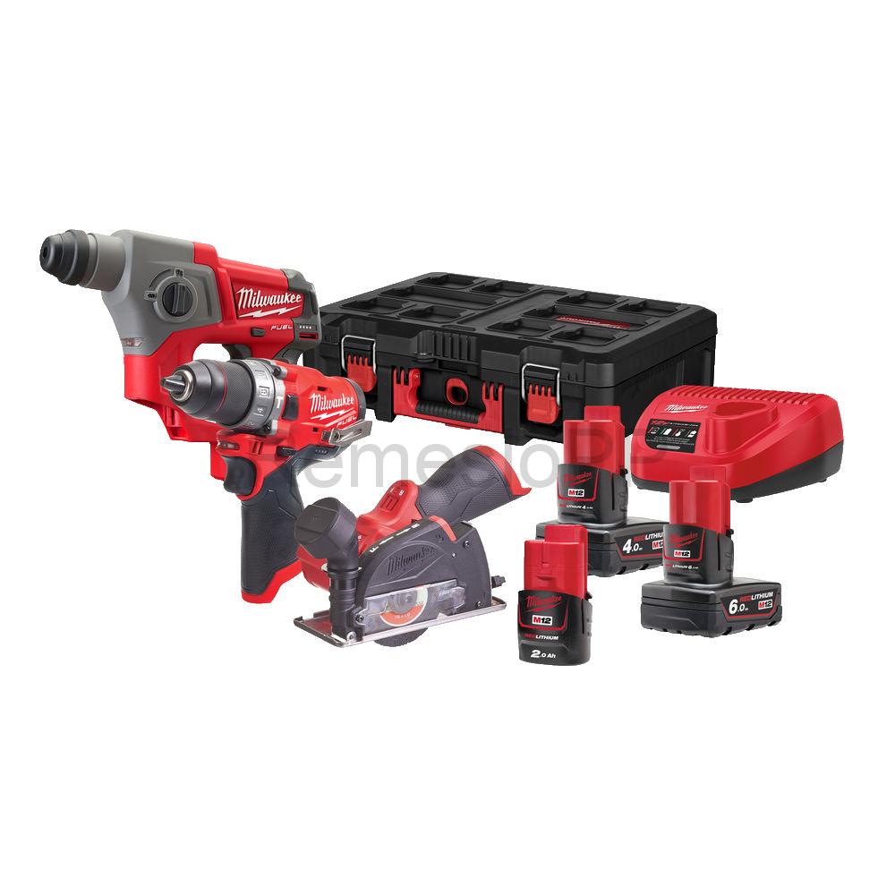 MILWAUKEE set náradia M12 FPP3R-6423P
