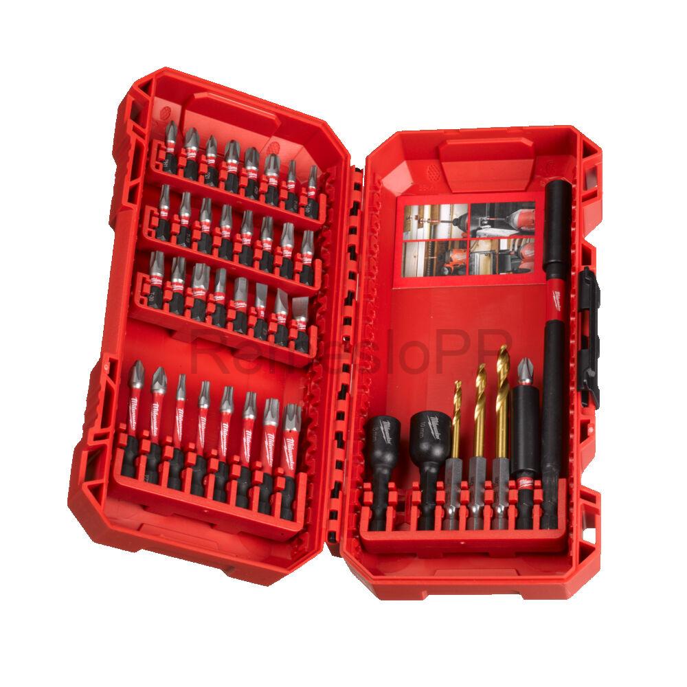 MILWAUKEE® 40 dielna sada bitov a nástrčných klúčov SHOCKWAVE™