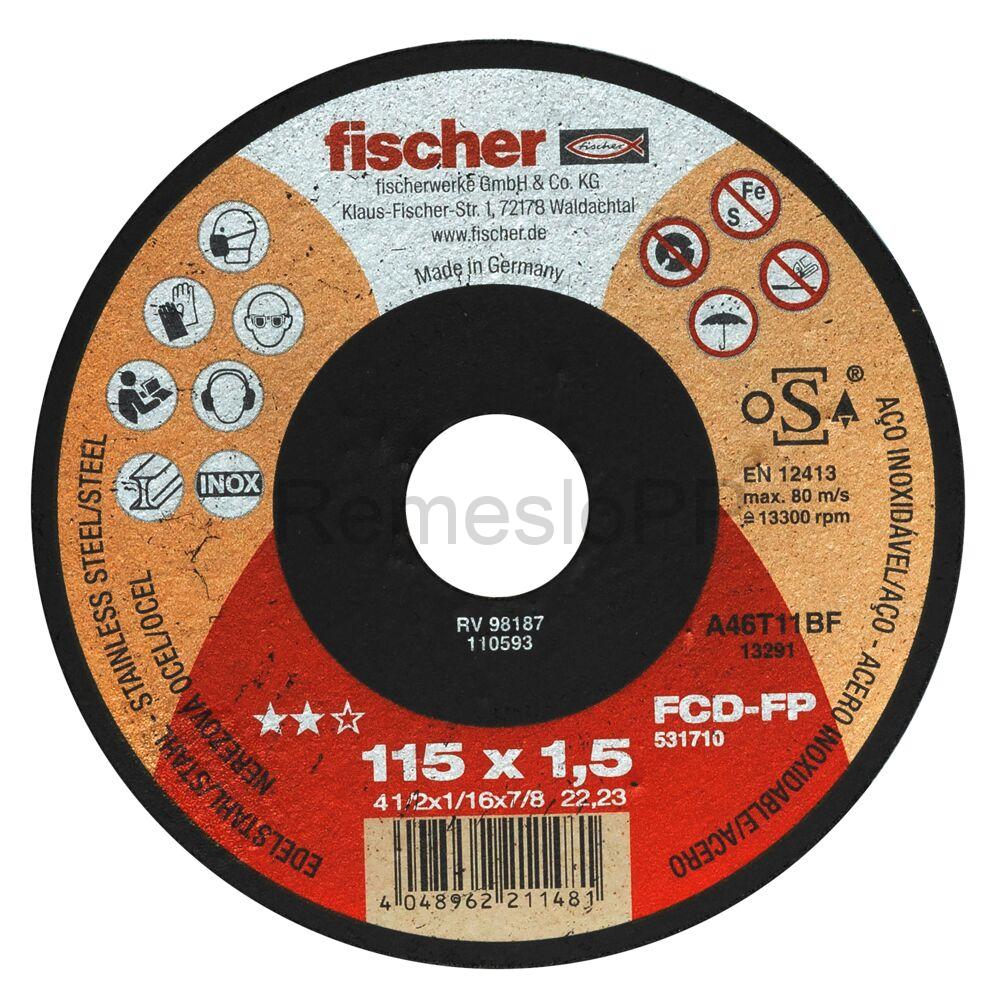 FISCHER rezný kotúč FCD-FP 115x1,5x22,23 plus, bal. 25 ks