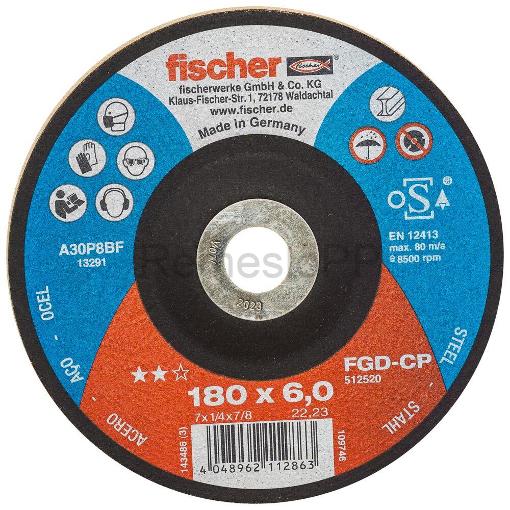 FISCHER brúsny kotúč FGD-CP FGD-CP 180x6,0x22,23 CARBON, 1 ks