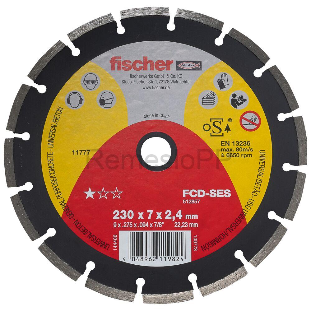 FISCHER segmentový diamantový rezný kotúč FCD-SES 230x2,4x22,23 DIA, 1 ks