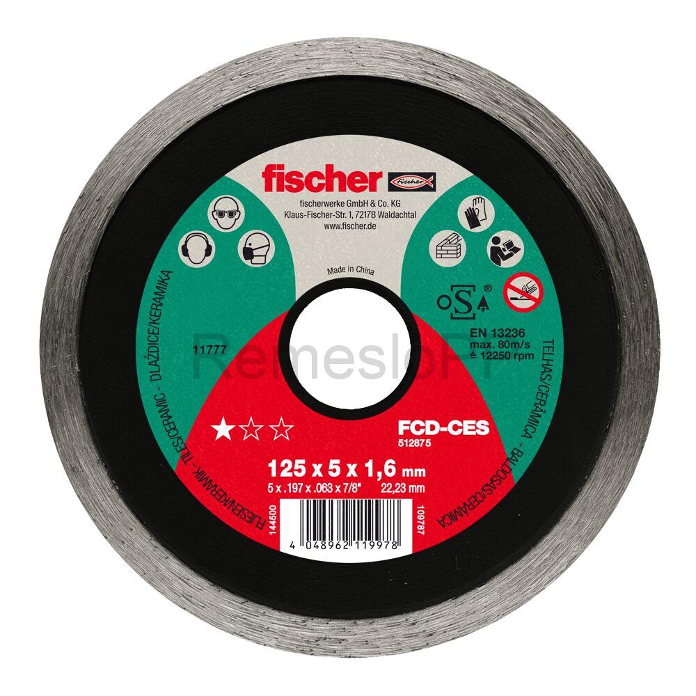 FISCHER celoobvodový diamantový rezný kotúč FCD-CES 180x1,6x22,23 DIA, 1 ks