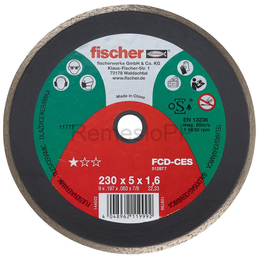 FISCHER celoobvodový diamantový rezný kotúč FCD-CES 230x1,6x22,23 DIA, 1 ks