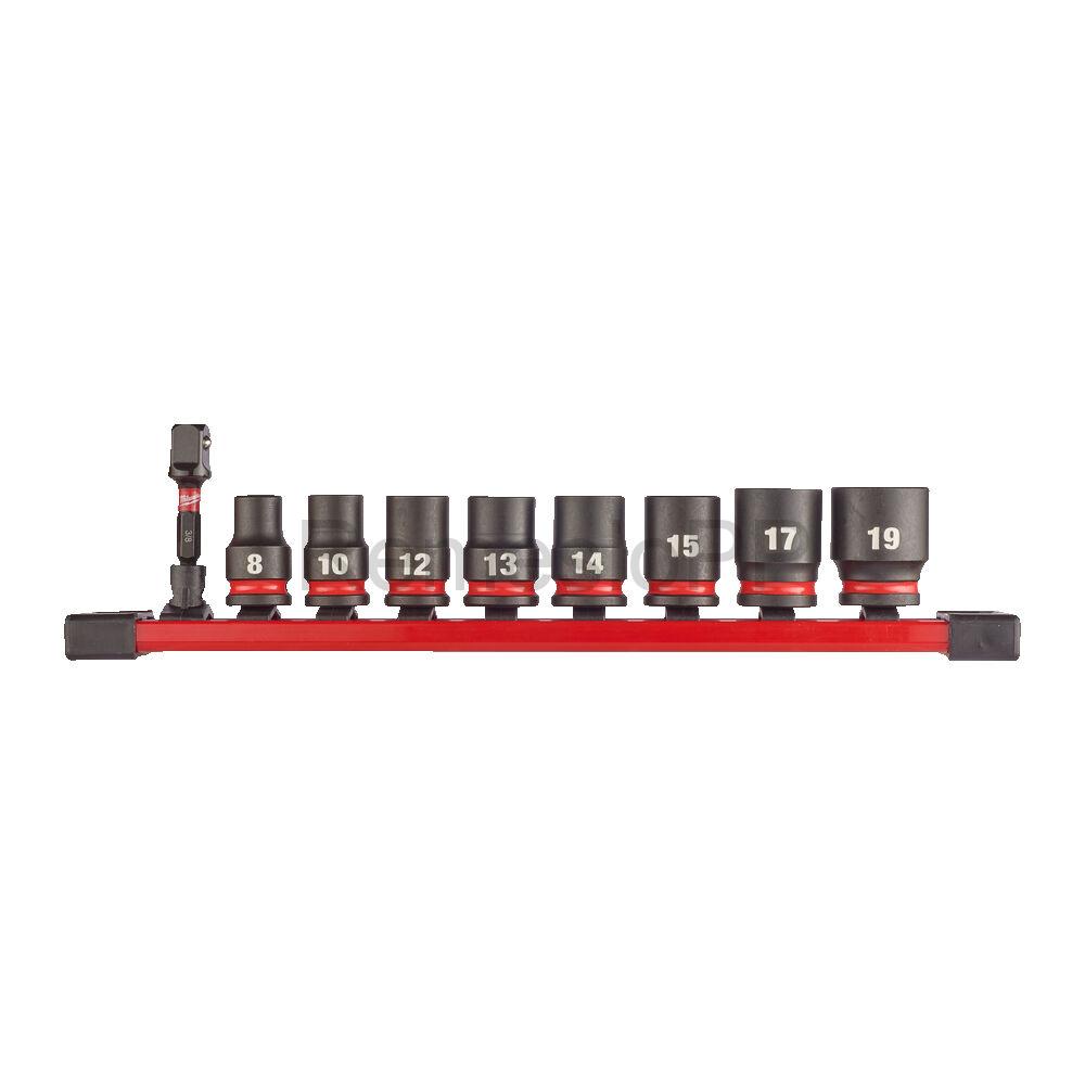 MILWAUKEE® 9 dielna sada nástrčných kľúčov SHOCKWAVE™ 3/8"- krátke
