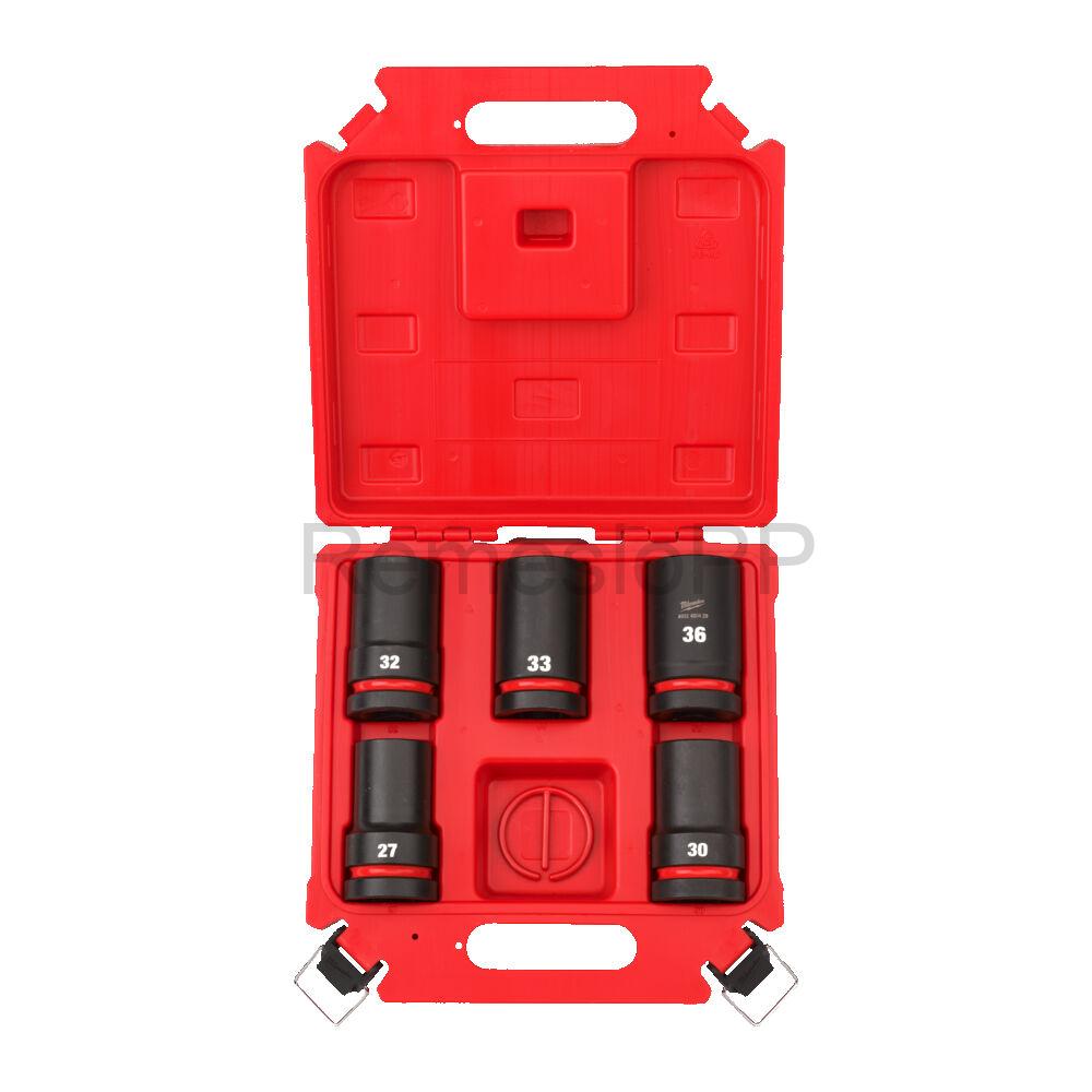 MILWAUKEE® 5 dielna sada nástrčných kľúčov SHOCKWAVE™ 1"- predĺžené