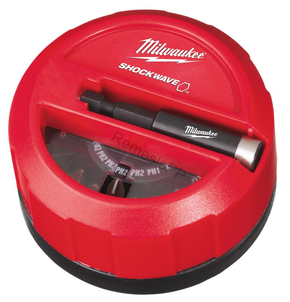 MILWAUKEE 15 dielna sada skrutkovacích bitov puk SHOCKWAVE™ Impact Duty™
