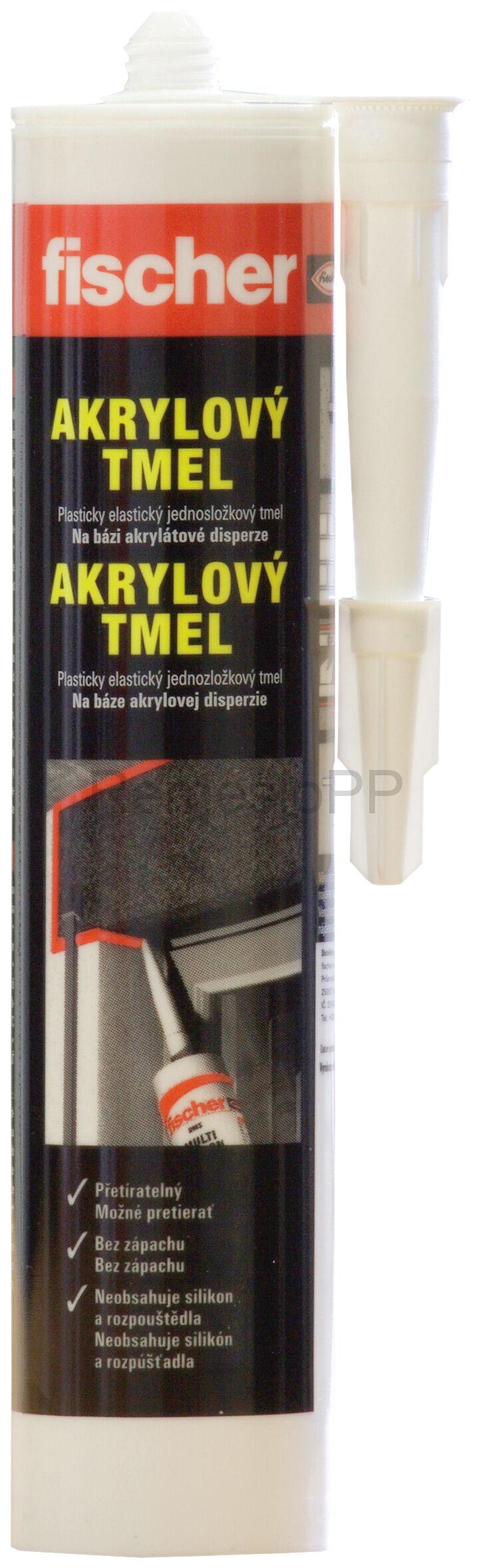 FISCHER akrylátový tmel DA biely bal. 12 ks