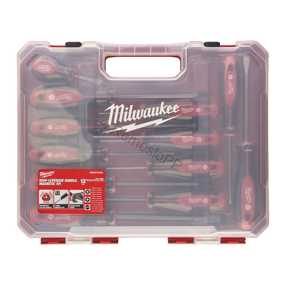 MILWAUKEE 12 dielna sada skrutkovačov