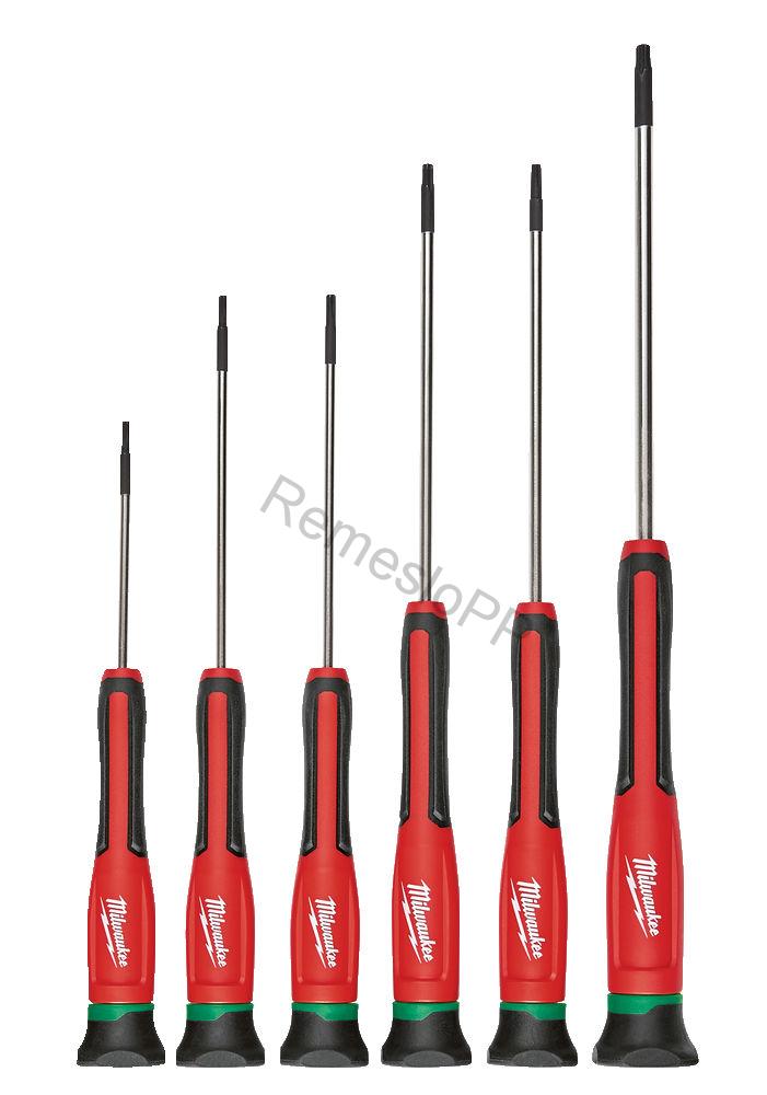 MILWAUKEE 6 dielna sada jemných skrutkovačov TORX