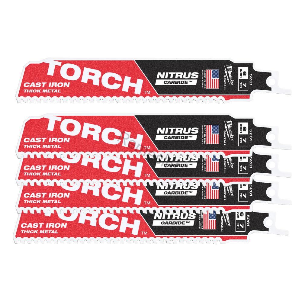 MILWAUKEE pílový plátok TORCH™ NITRUS CARBIDE™ 150 mm bal. 5 ks