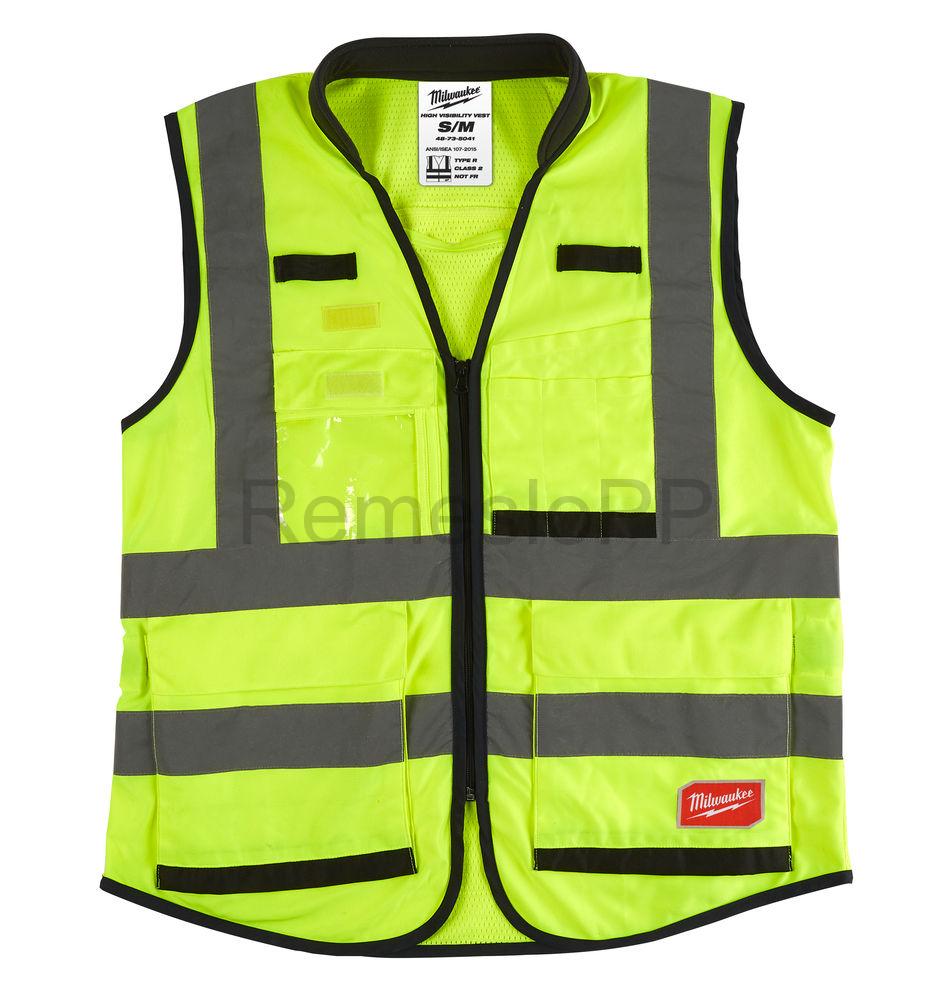 MILWAUKEE výstražná vesta PREMIUM žltá vel. S/M