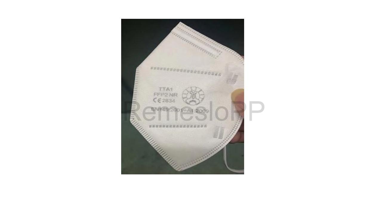 Respirátor FFP2 s certifikátom bez výdychového ventilu (unisex)