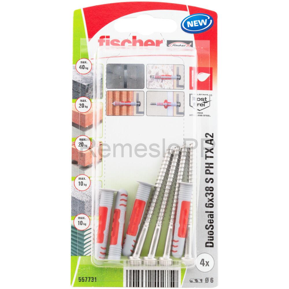 FISCHER DuoSeal 6x38 S PH TX A2 K NV 1 ks