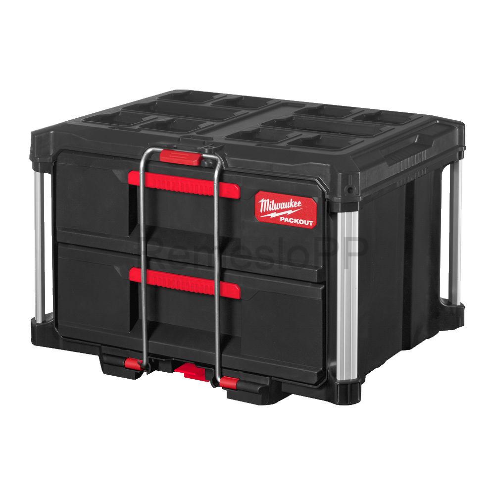 MILWAUKEE PACKOUT™ box s 2 zásuvkami