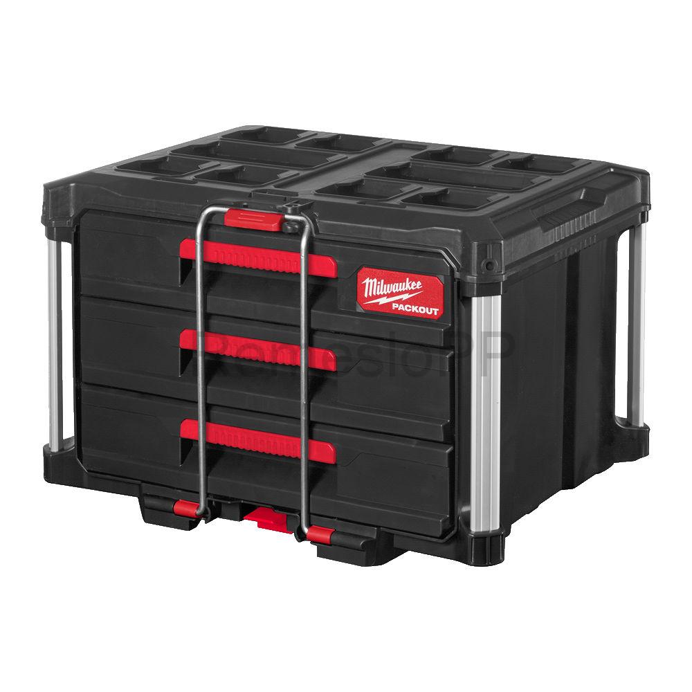 MILWAUKEE PACKOUT™ box s 3 zásuvkami