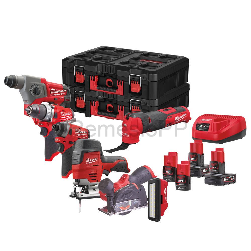 MILWAUKEE set náradia M12 FPP7A-624P