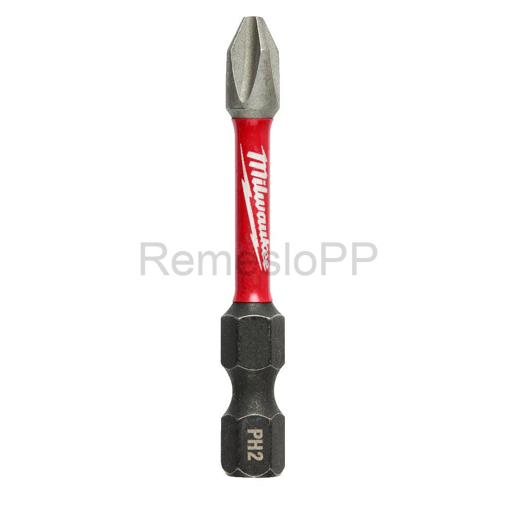 MILWAUKEE skrutkovací bit PH2 50 mm SHOCKWAVE™