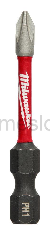 MILWAUKEE skrutkovací bit PH1 50 mm SHOCKWAVE™