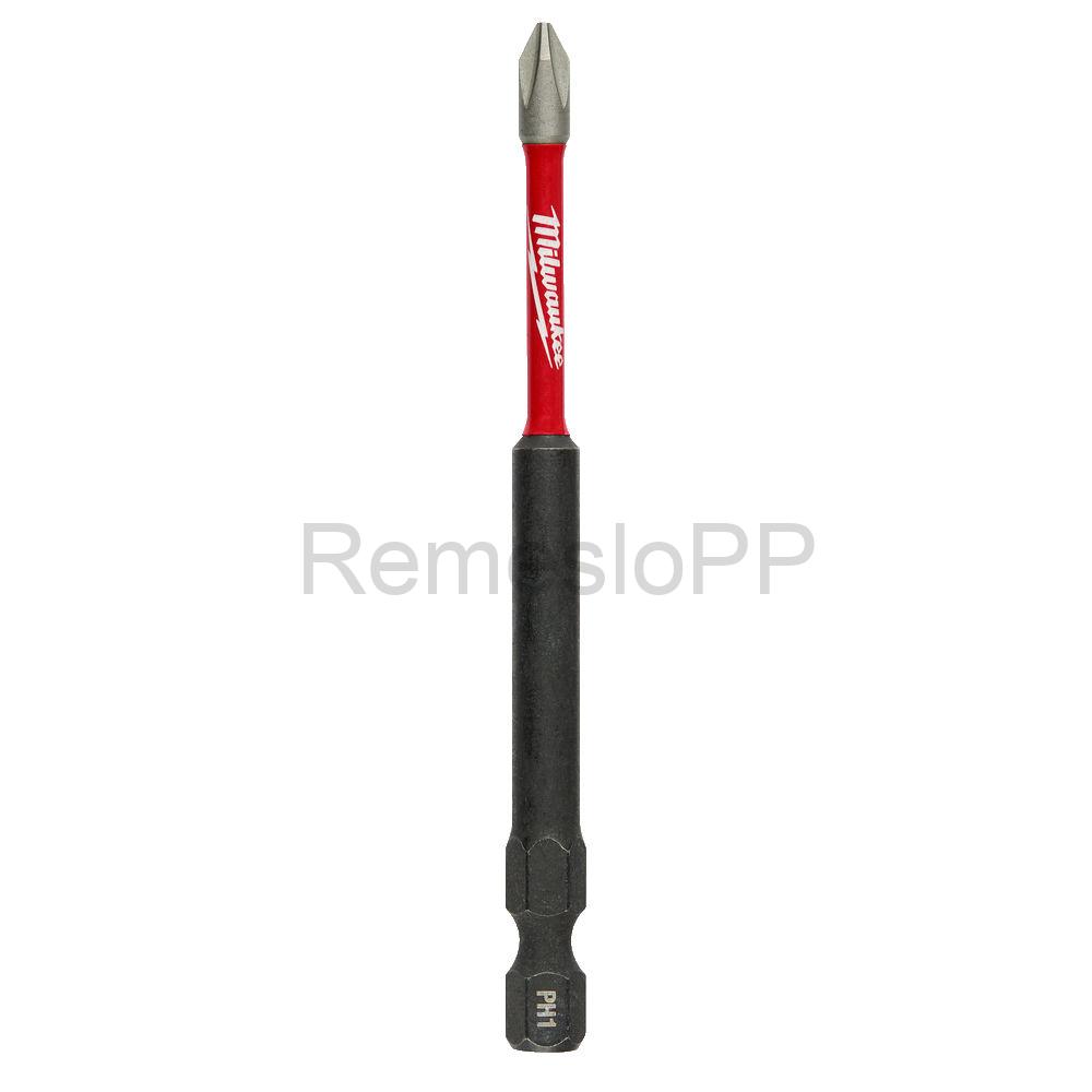 MILWAUKEE skrutkovací bit PH1 90 mm SHOCKWAVE™