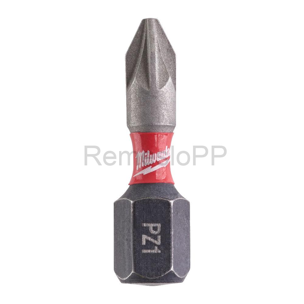 MILWAUKEE skrutkovací bit PZ1 25 mm SHOCKWAVE™ 