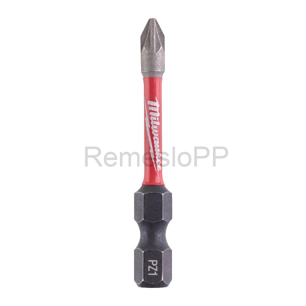 MILWAUKEE skrutkovací bit PZ1 50 mm SHOCKWAVE™ 