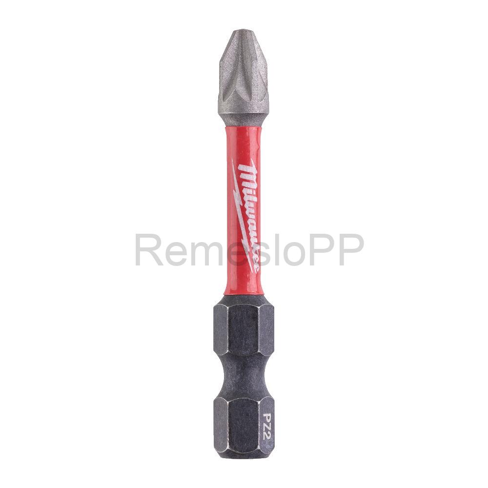 MILWAUKEE skrutkovací bit PZ2 50 mm SHOCKWAVE™ 