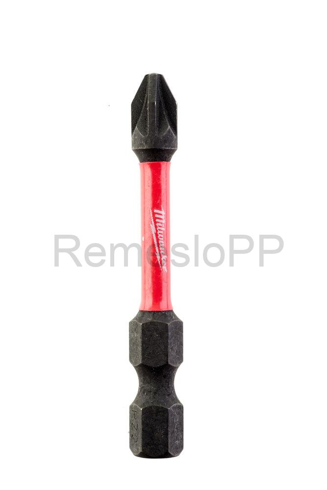 MILWAUKEE skrutkovací bit PZ2 50 mm SHOCKWAVE™ bal. 10 ks