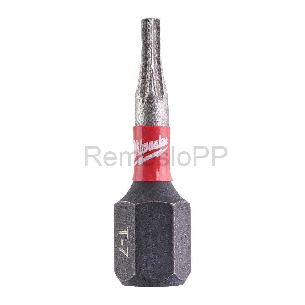 MILWAUKEE skrutkovací bit TX7 25 mm SHOCKWAVE™ 