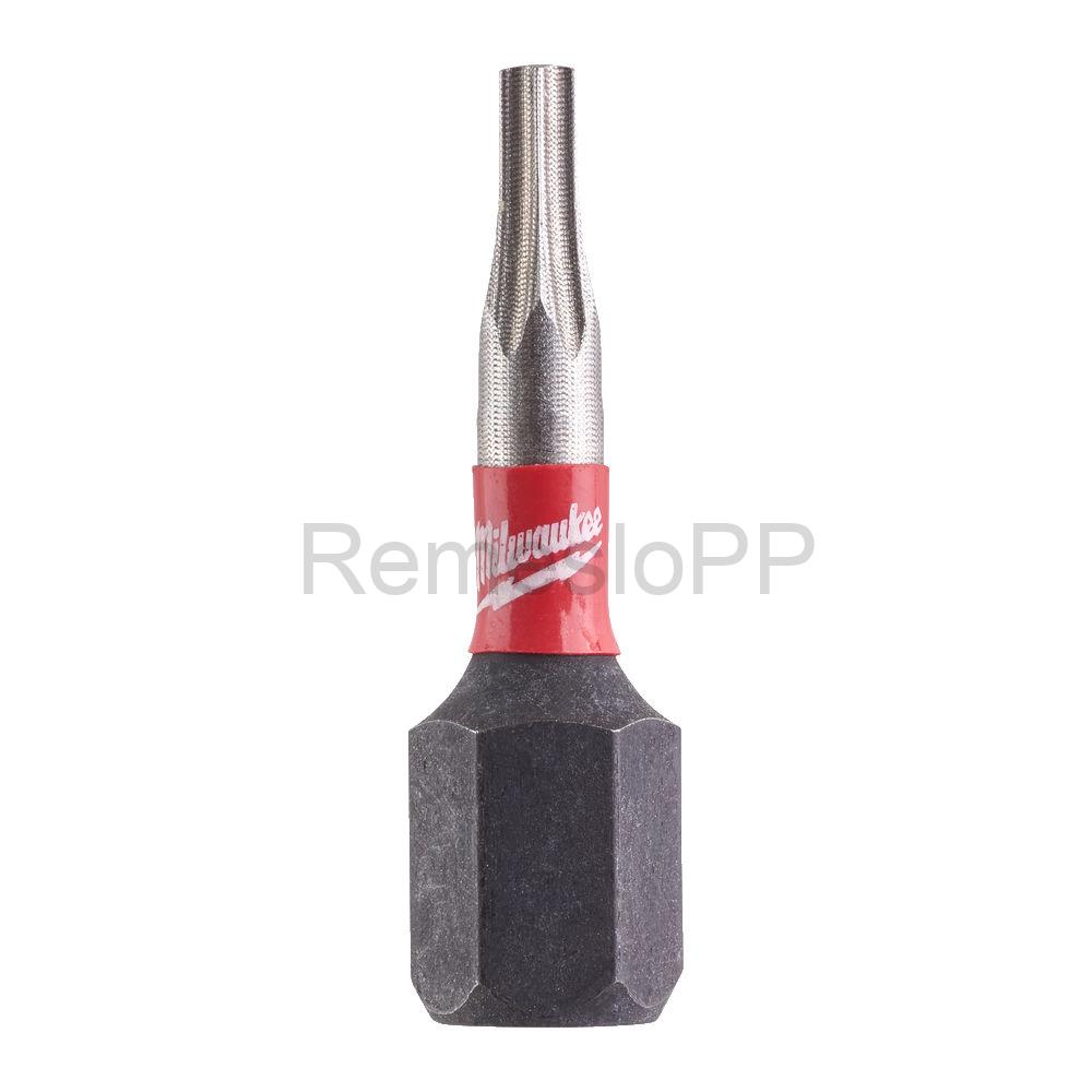 MILWAUKEE skrutkovací bit TX8 25 mm SHOCKWAVE™ 