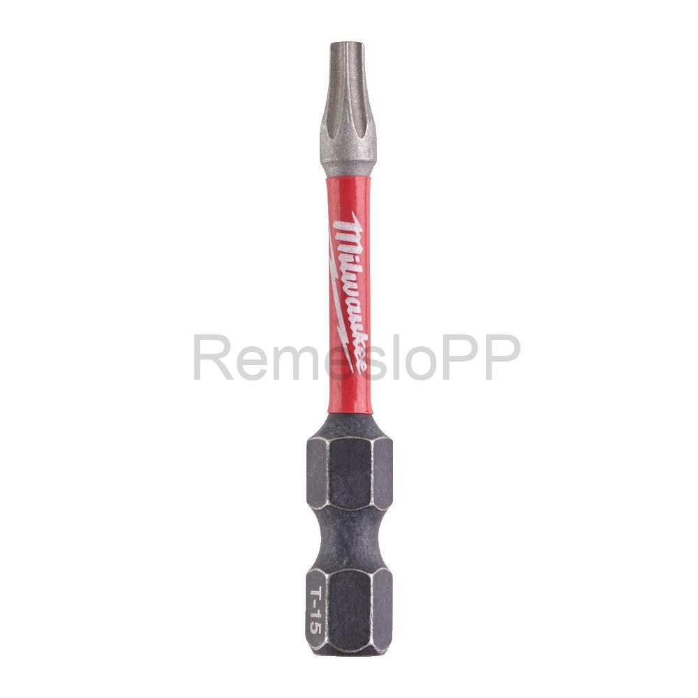 MILWAUKEE skrutkovací bit TX15 50 mm SHOCKWAVE™