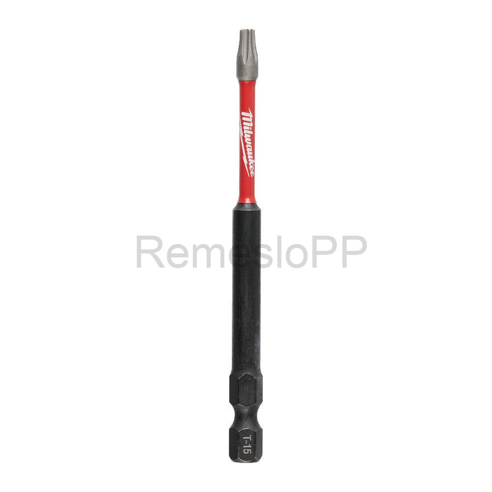 MILWAUKEE skrutkovací bit TX15 90 mm SHOCKWAVE™