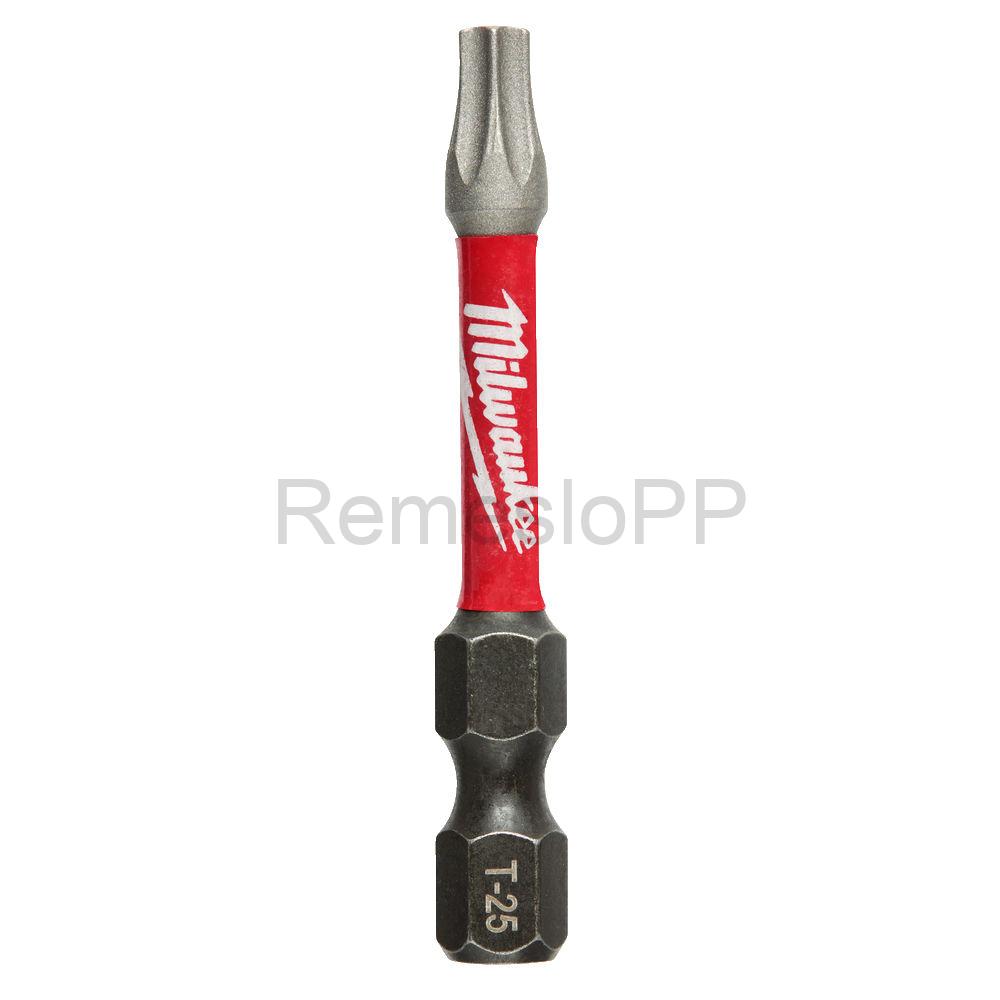 MILWAUKEE skrutkovací bit TX25 50 mm SHOCKWAVE™