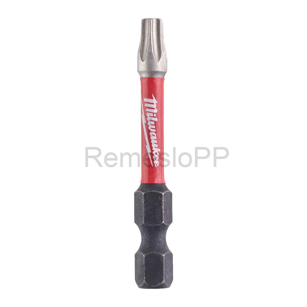 MILWAUKEE skrutkovací bit TX25 50 mm SHOCKWAVE™ bal. 10 ks