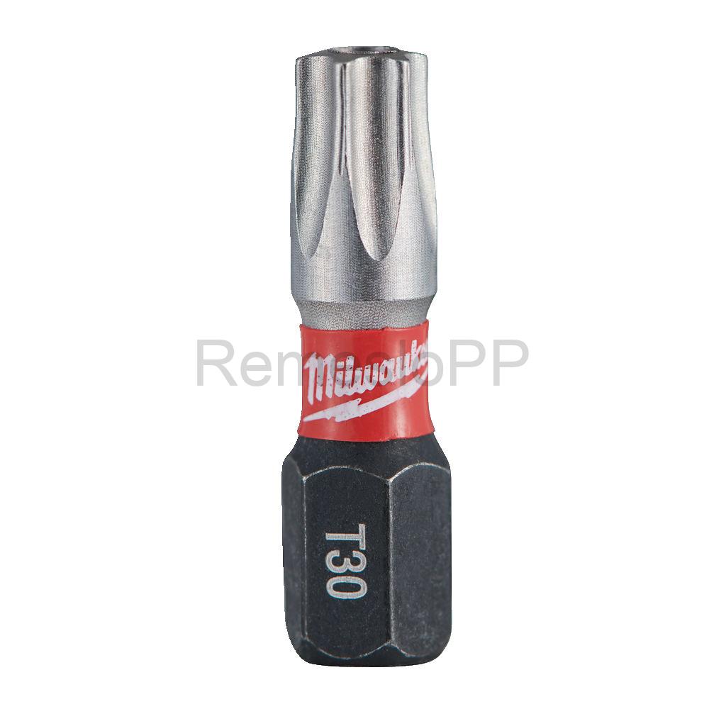 MILWAUKEE skrutkovací bit TX BO30 25 mm SHOCKWAVE™ 