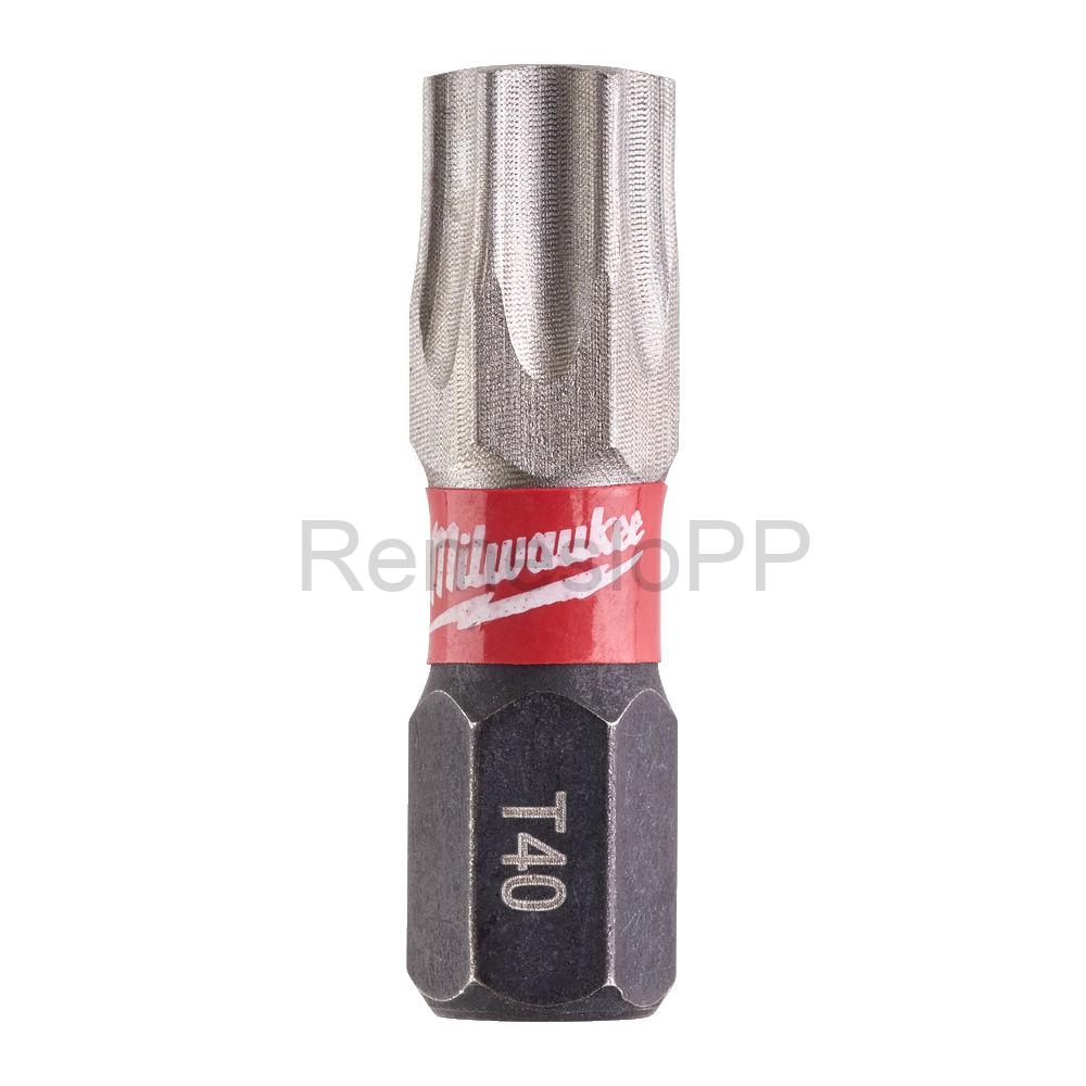 MILWAUKEE skrutkovací bit TX BO40 25 mm SHOCKWAVE™ 
