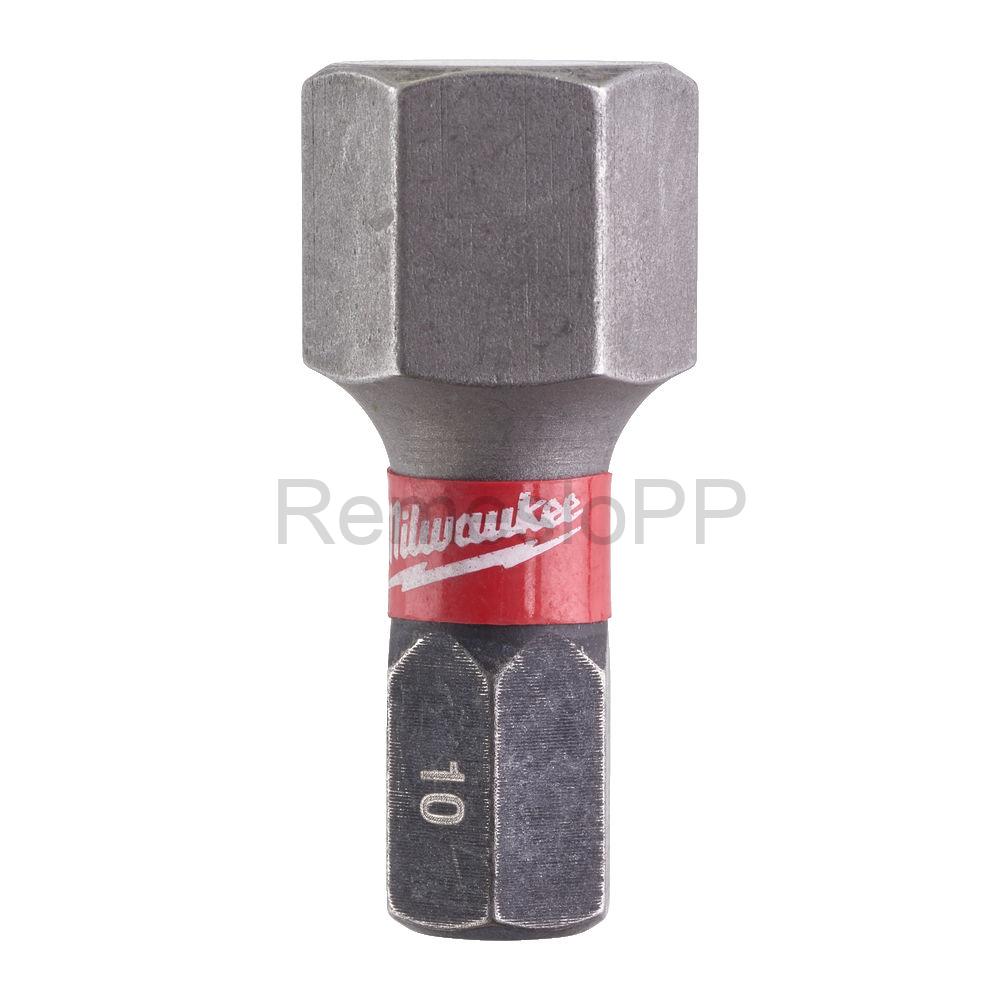 MILWAUKEE skrutkovací bit HEX10 25 mm SHOCKWAVE™