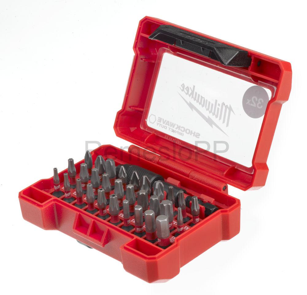 MILWAUKEE 32 dielna sada skrutkovacích bitov SHOCKWAVE™ Impact Duty™