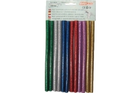 Tyčinka lepiaca farebný perleťový mix 200x11 mm, 12 ks balenie