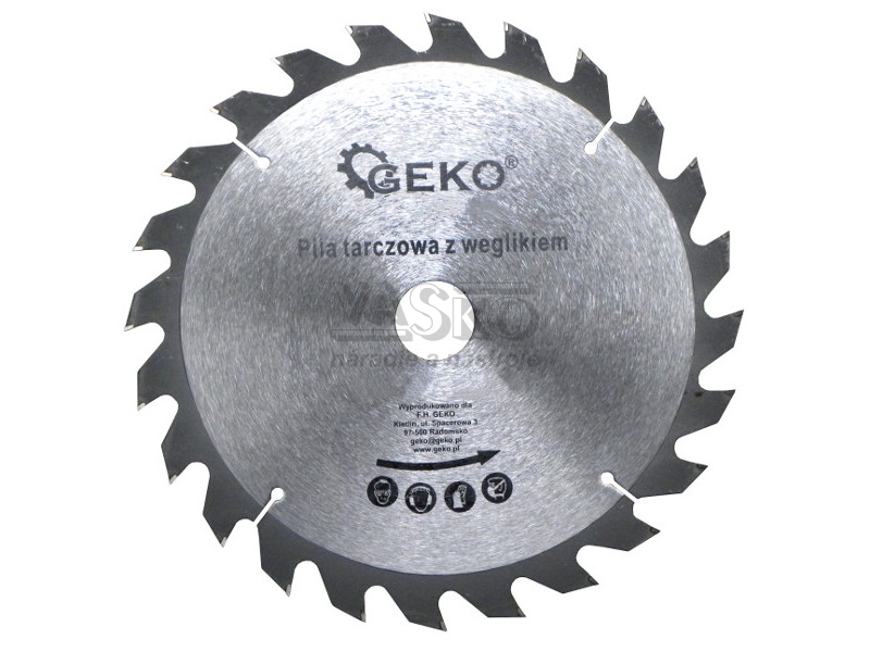 GEKO Pílový kotúč s SK plátkami 185 x 2,2 x 20 mm 60 zubov