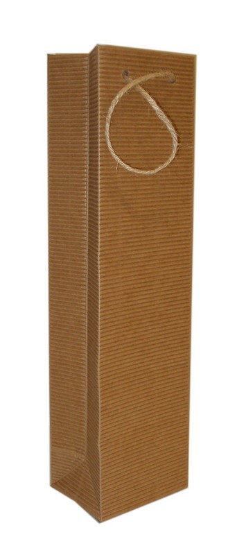 Papierová taška na 1 fľašu,100 x 80 x   380 mm