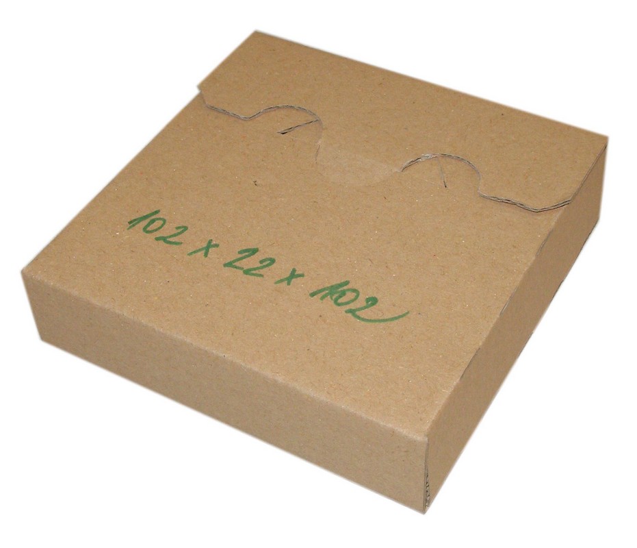 Kartónový obal so zámkom,102 x 102 x 22 mm,3 VLE HH
