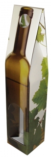 Obal na vínovú fľašu kašírovaný 80 x 80 x 320 mm