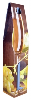 Obal na vínovú fľašu kašírovaný 80 x 80 x 320 mm