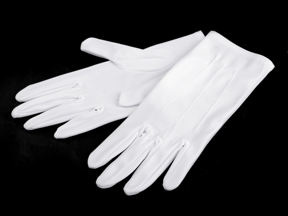 Společenské rukavice pánske, saténové - 1 pár