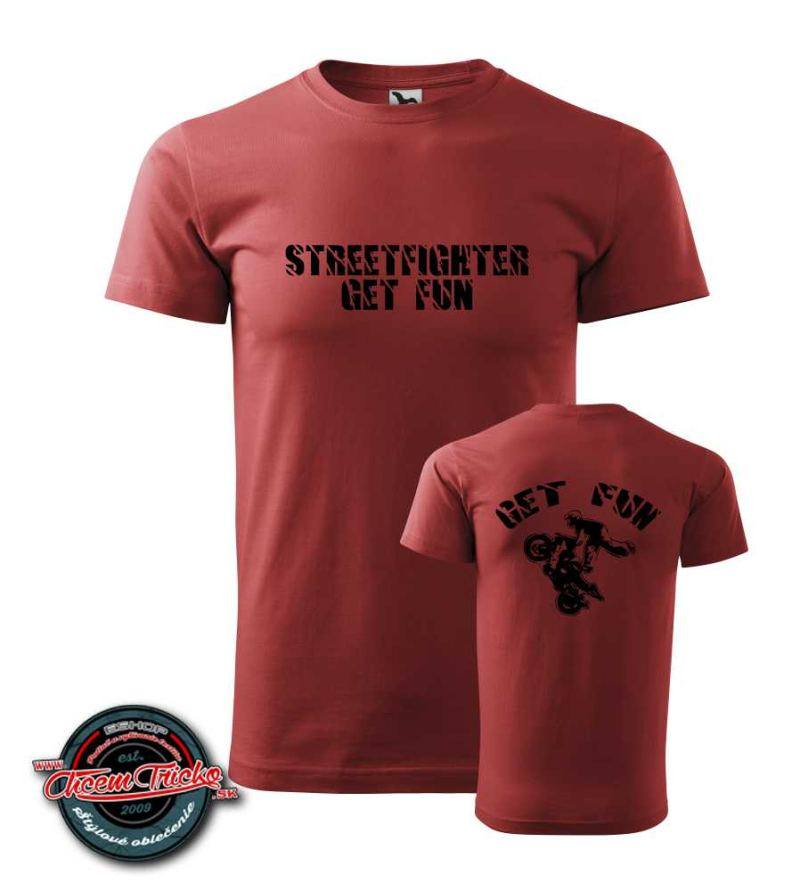 Tričko s potlačou Streetfighter - Get Fun