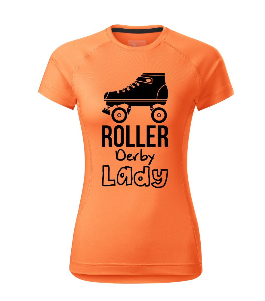 Dámske tričko Roller derby Lady