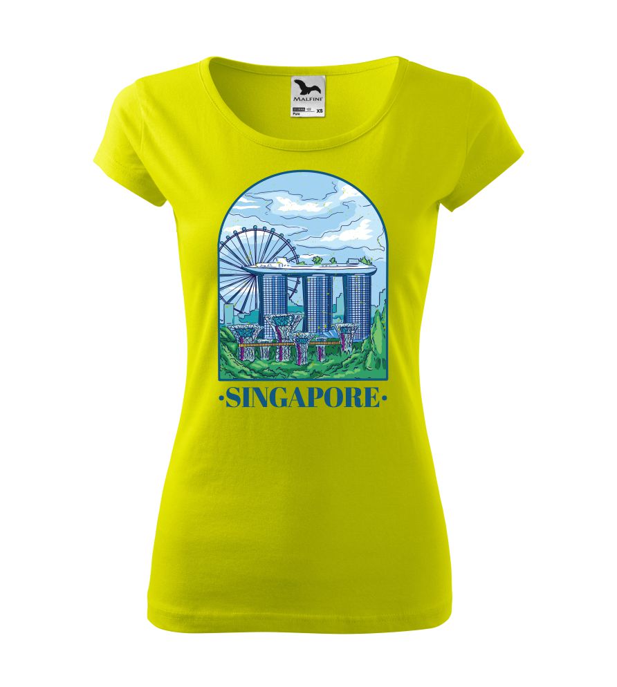 Tričko s potlačou Singapore