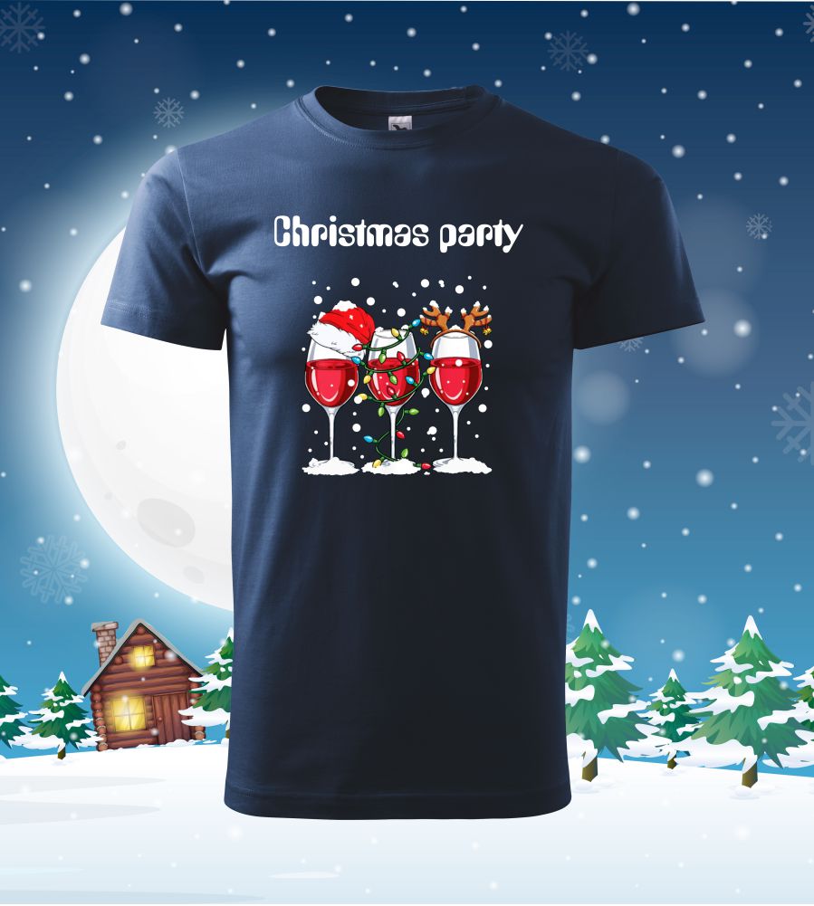 Tričko vianočné s potlačou Christmas Party