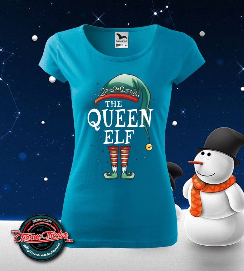 Dámske vianočné tričko The Queen Elf